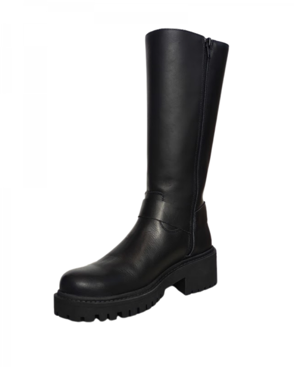  Botas Militares Mujer RKS Negro MOTERA 3 HEBILLAS