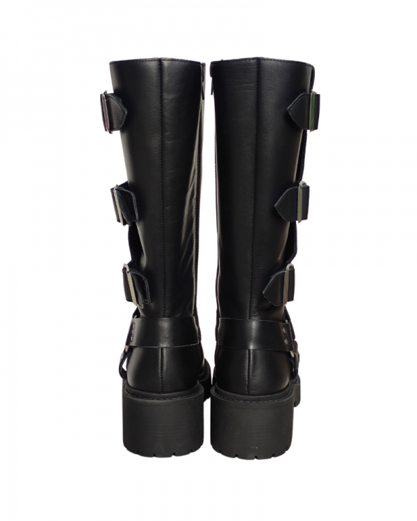 Botas Militares Mulher RKS Preto MOTORA 3 FIVELAS