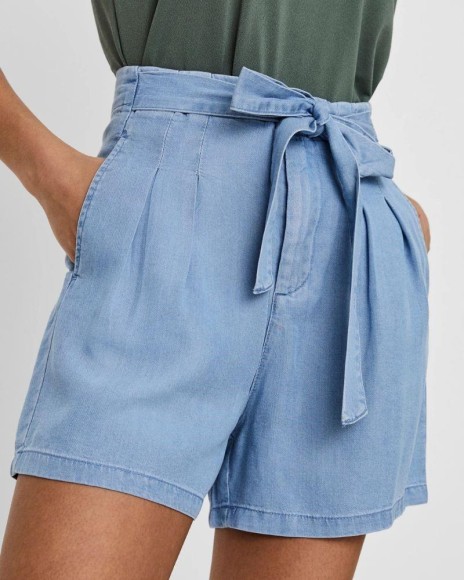  Pantalones Bermudas Mujer VERO MODA Azul 10209543 MIA