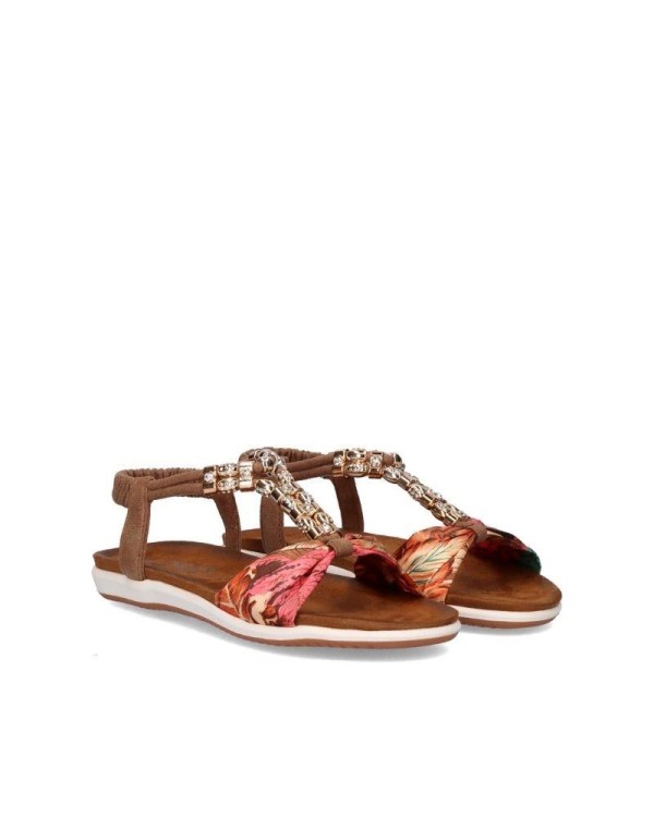 Sandalias Abiertas Mujer EXE Marrón F8043 30A