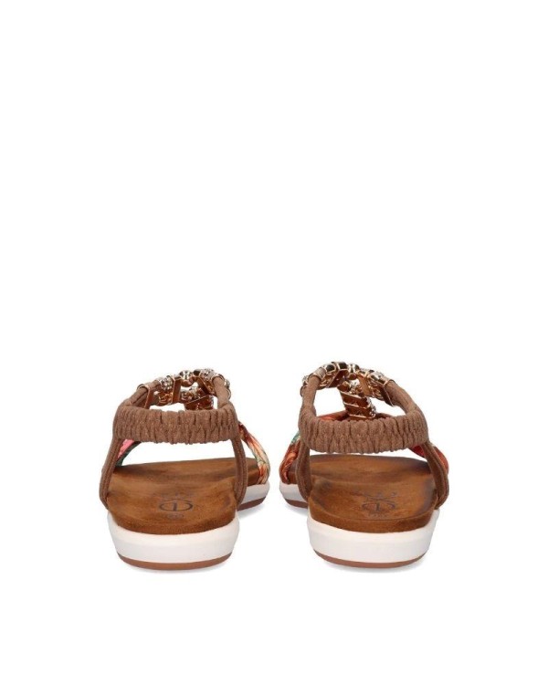Sandalias Abertas Mulher EXE Marrom F8043 30A