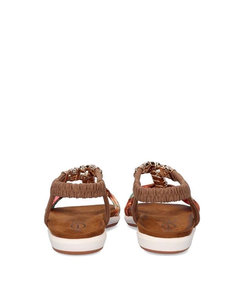 Sandalias Abiertas Mujer EXE Marrón F8043 30A