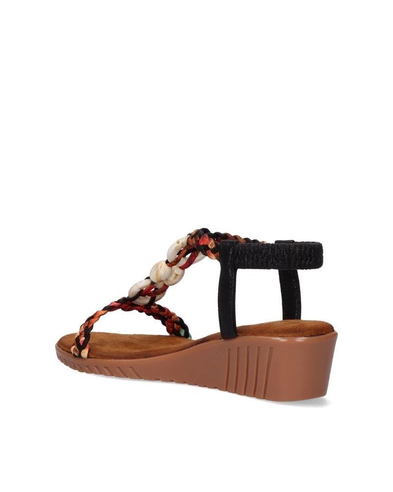 Sandalias Abertas Mulher EXE Negro 721 EX9