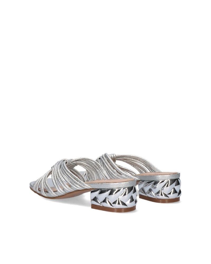 Sandalias Fiesta Mulher EXE Prata KATY 227