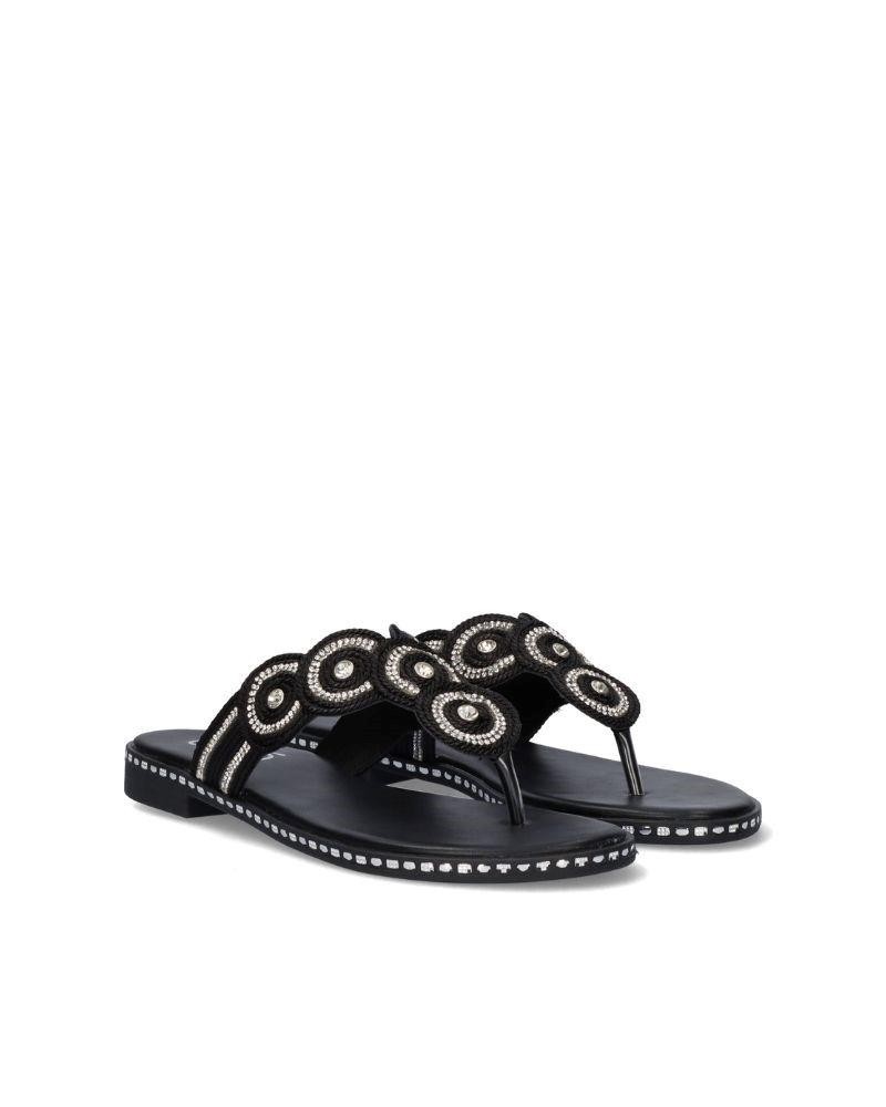 EXE Sandalias De dedo Abiertas Mujer Negro P3376 1