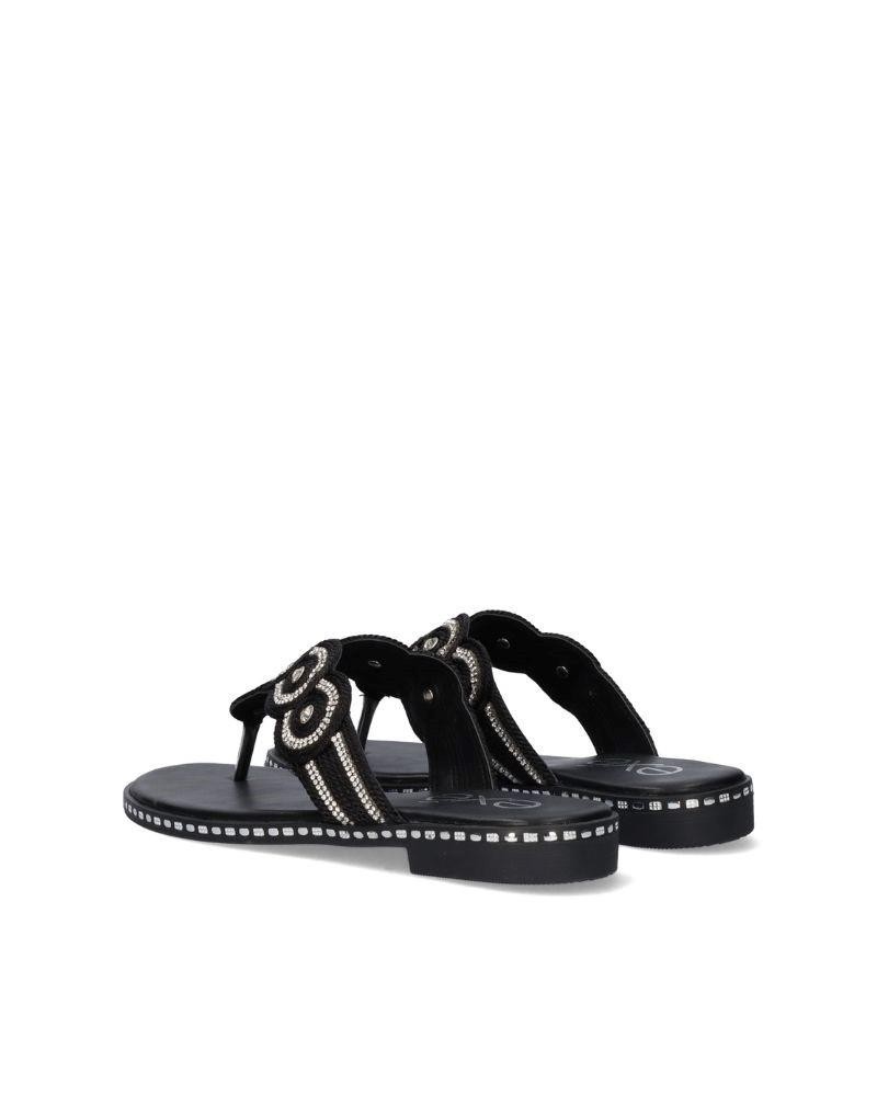 EXE Sandalias De dedo Abiertas Mujer Negro P3376 1
