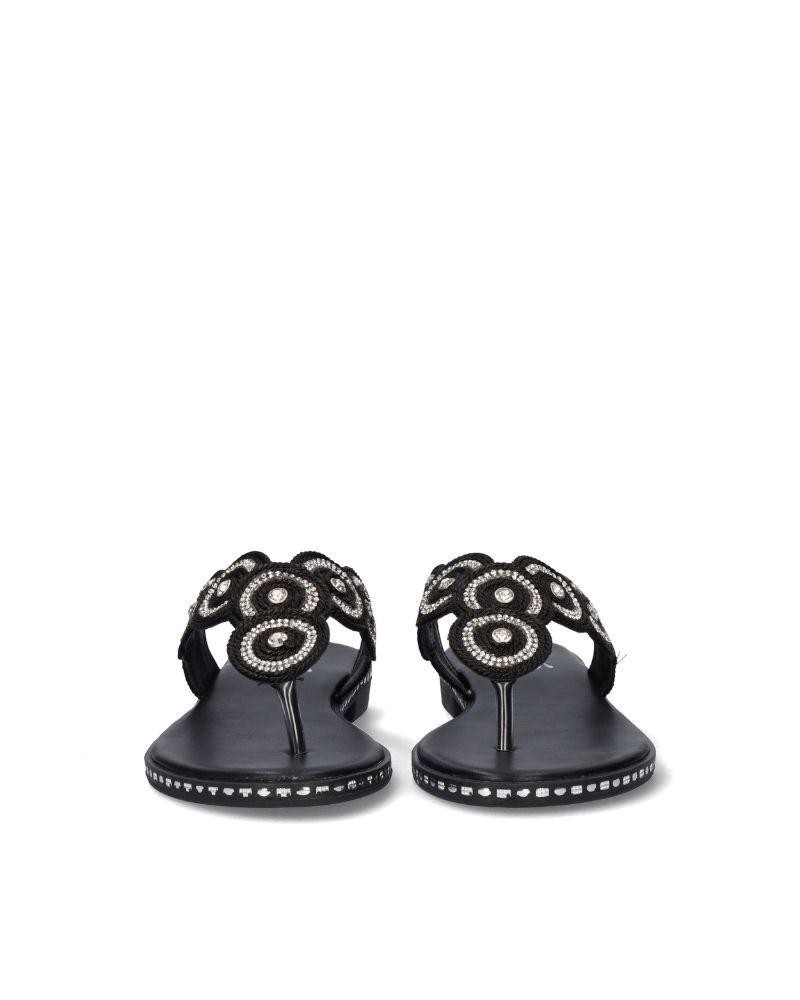 EXE Sandalias De dedo Abiertas Mujer Negro P3376 1