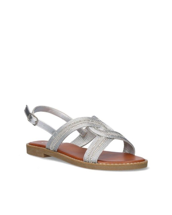 EXE Sandalias Abiertas Mujer Plata P3375 151