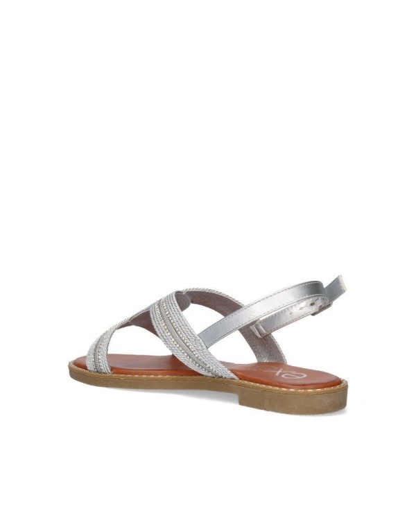 EXE Sandalias Abiertas Mujer Plata P3375 151