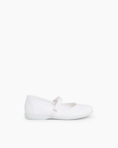  Zapatos Bailarinas Infantil Pisamonas Blanco 0322