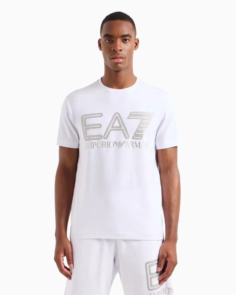 EA7 T-shirts Manga curta Homem Branco 3DPT37 PJMUZ