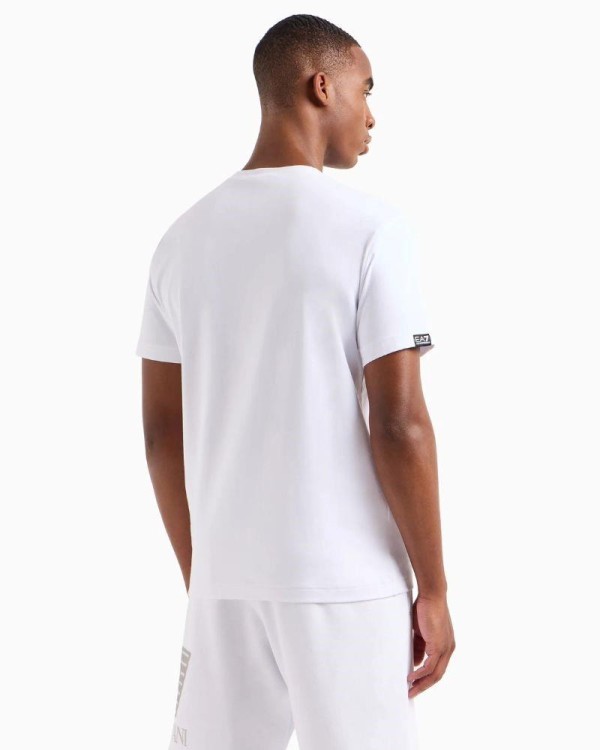 EA7 T-shirts Manga curta Homem Branco 3DPT37 PJMUZ