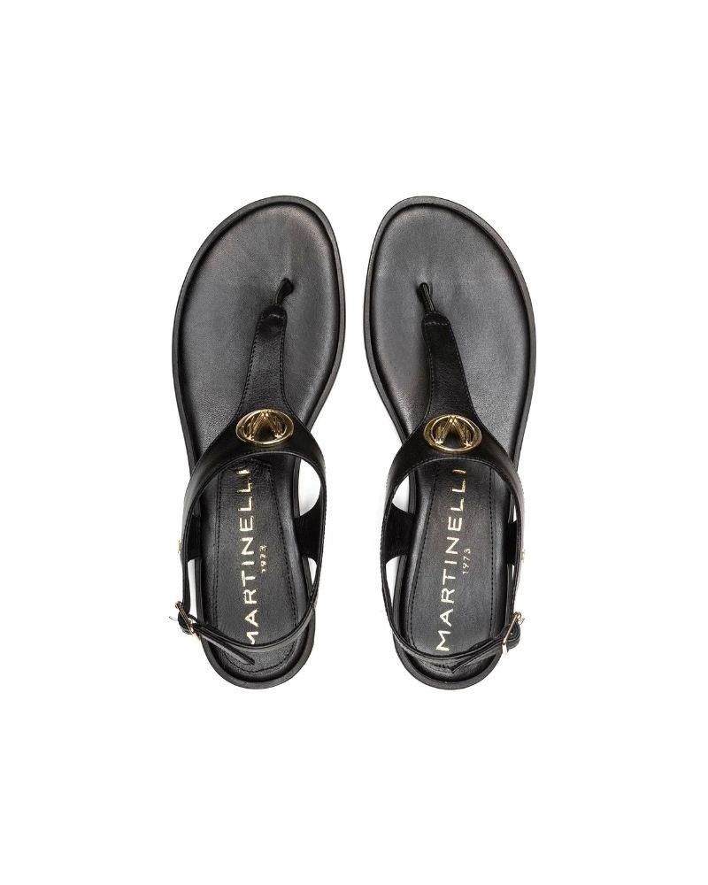 MARTINELLI Sandalias Abiertas Mujer Negro MAZZINI 1535 B006Z