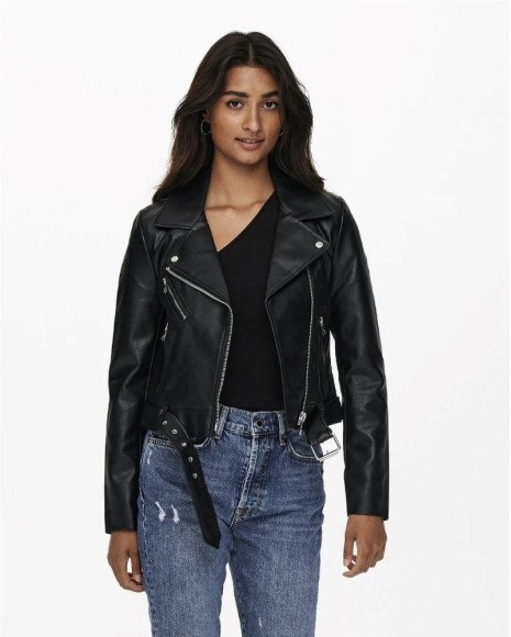  Abrigos Manga larga Mujer ONLY Negro 15232135 VERA FAUX