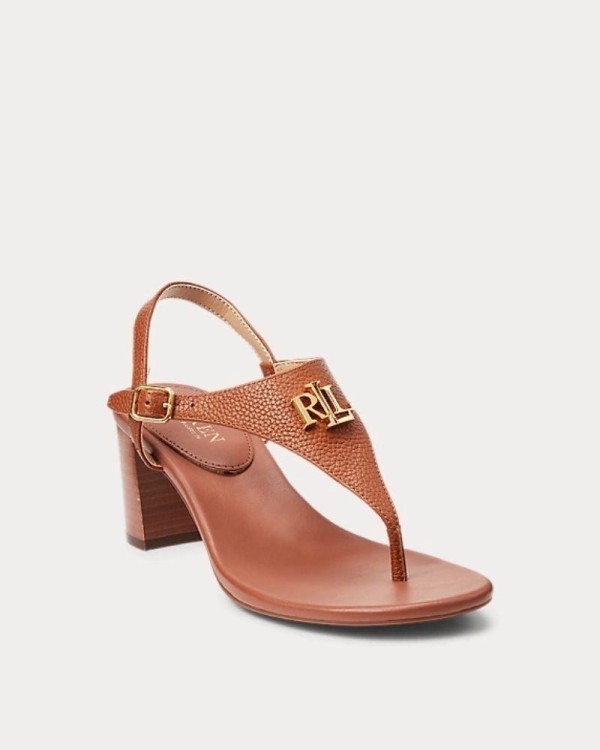 SANDÁLIAS RALPH LAUREN WESTCOTT II Feminino Castanho 802940575002