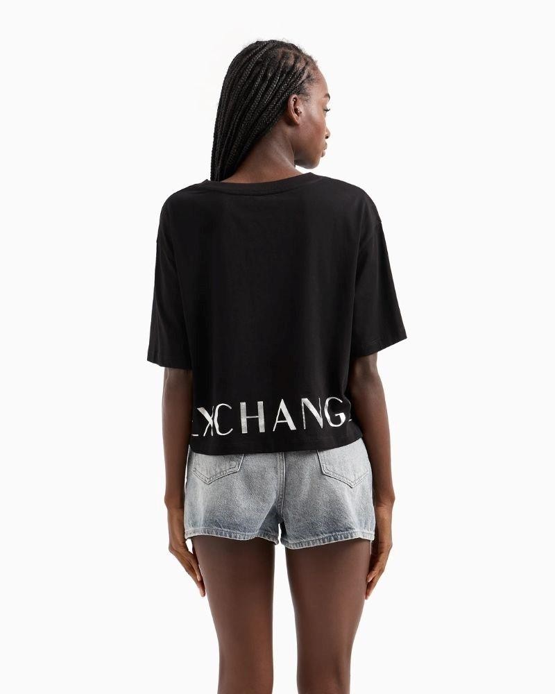 ARMANI EXCHANGE T-shirts Manga curta Mulher Preto 3DYTAG YJG3Z