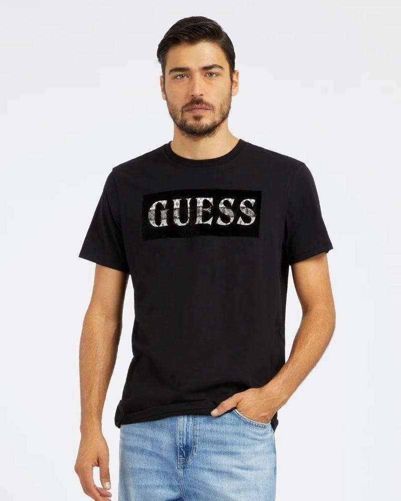 GUESS Camisetas Manga corta Hombre Negro M4RI70K9RM1