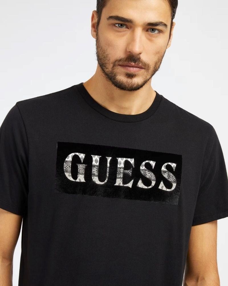 GUESS T-shirts Manga curta Homem Preto M4RI70K9RM1