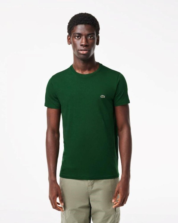 LACOSTE T-shirts Manga curta Homem Verde TH6709