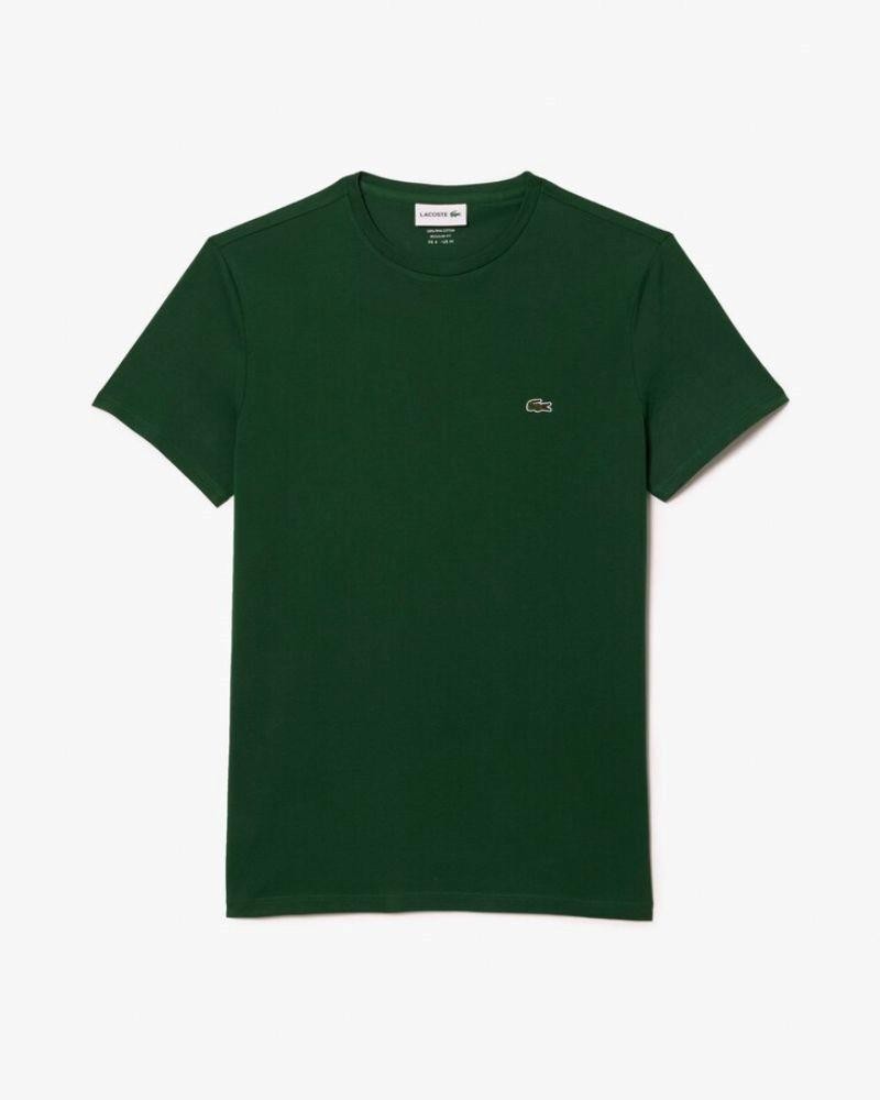 LACOSTE T-shirts Manga curta Homem Verde TH6709
