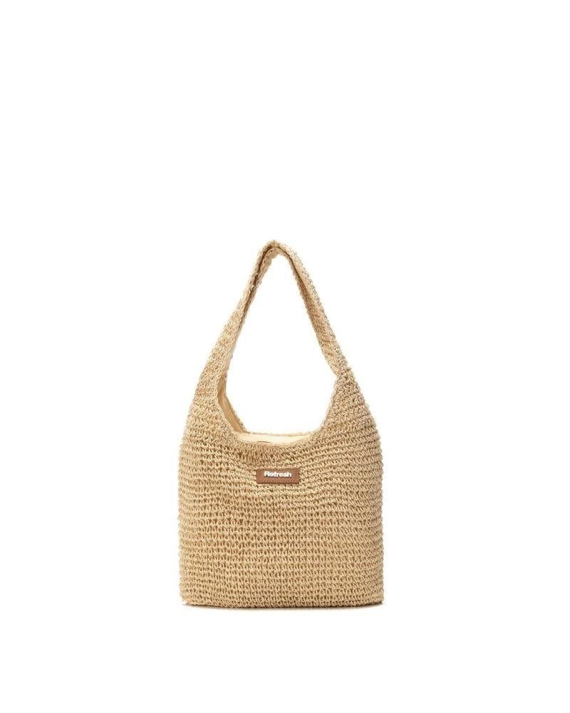  Bolsos Rafia Mujer REFRESH Beige 183186