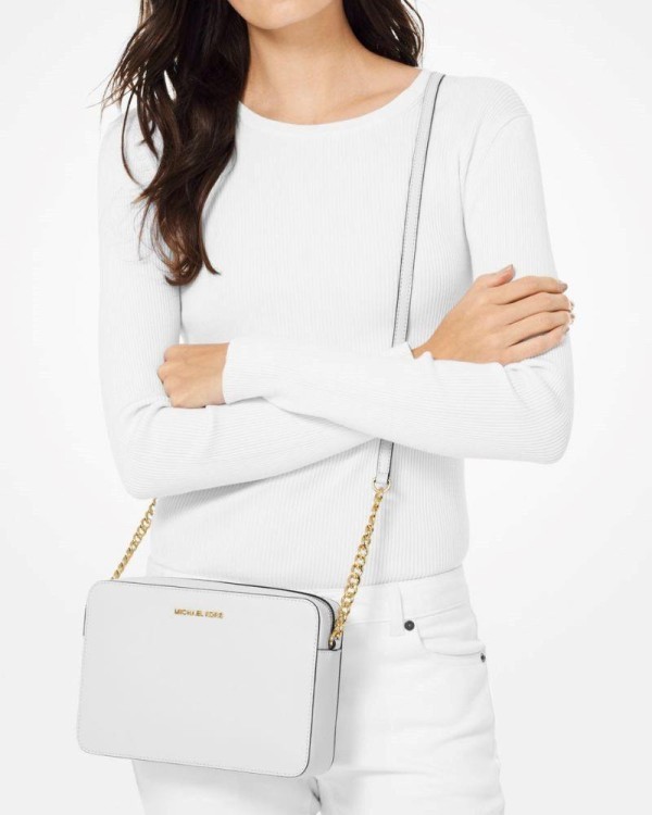 MICHAEL KORS Bolsos Bandoleras Pequeño Mujer Blanco 32S4GTVC3L JET SET