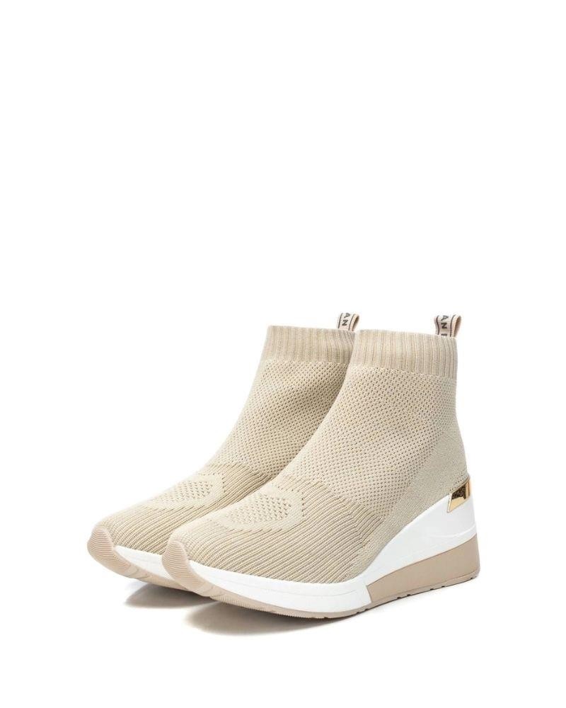 XTI Zapatillas Altas Mujer Beige 44514