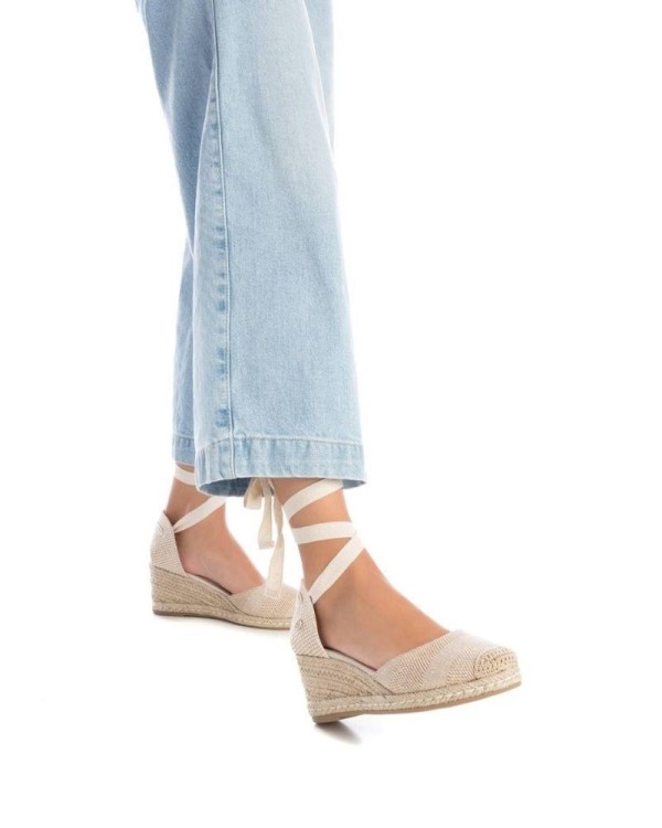  Sandalias Abiertas Alpargatas Mujer REFRESH Beige 171748