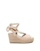 Sandalias Abertas Alpargatas Mulher REFRESH Bege 170771