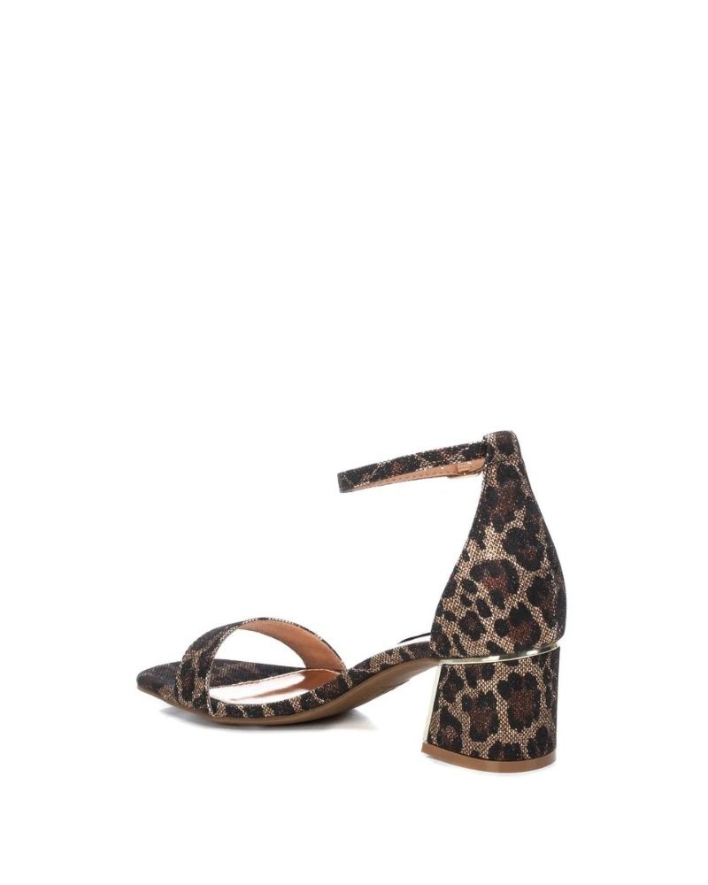 Sandalias Fiesta Abertas Mulher Estampa Animal 45282