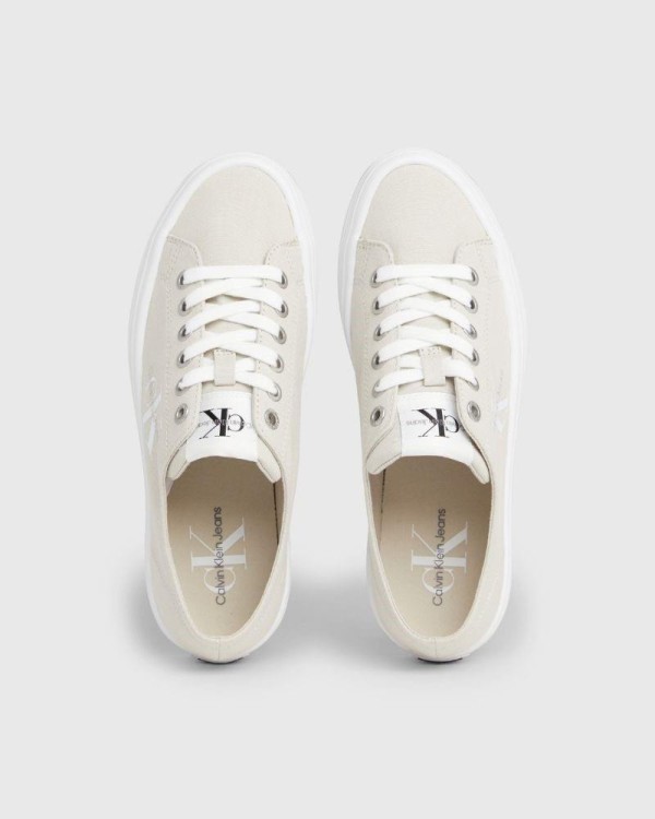 CALVIN KLEIN Zapatillas Bajas Mujer Beige YW0YW01030