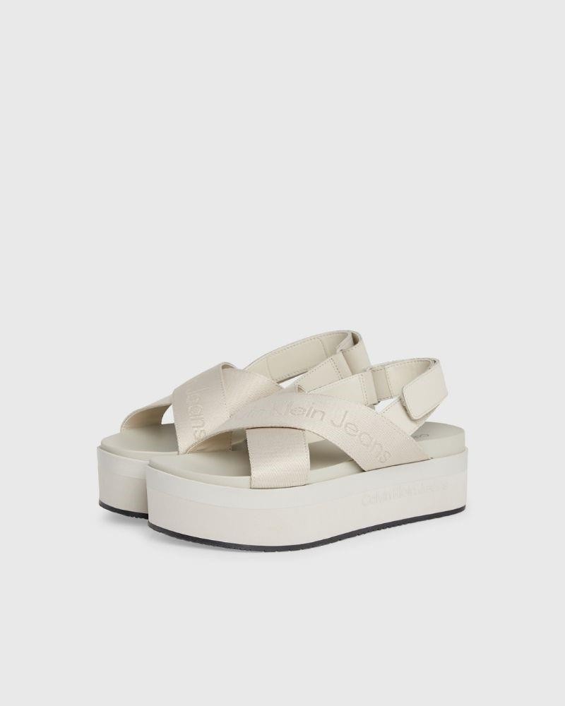 CALVIN KLEIN Sandálias Abertas Mulher Bege YW0YW01362