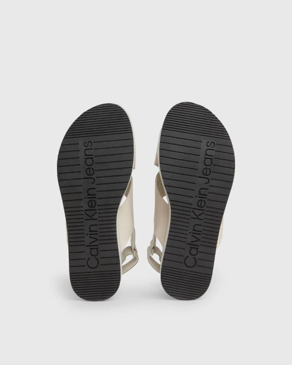 CALVIN KLEIN Sandalias Abiertas Mujer Beige YW0YW01362