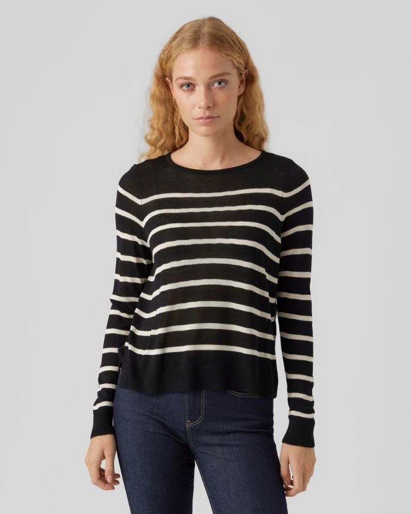 T-shirt manga comprida Mulher VERO MODA Preto 10282354 NOVA