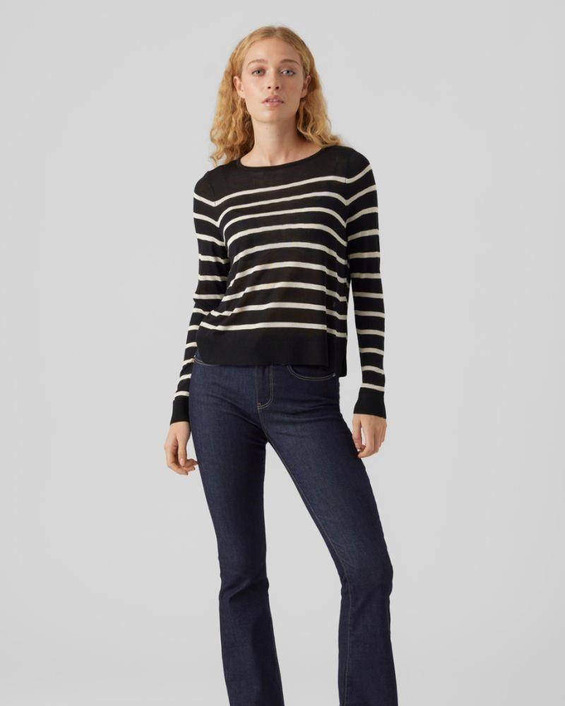 T-shirt manga comprida Mulher VERO MODA Preto 10282354 NOVA