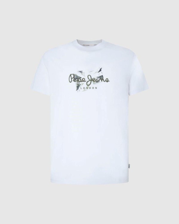PEPE JEANS T-shirts Manga curta Homem Branco PM509208 COUNT