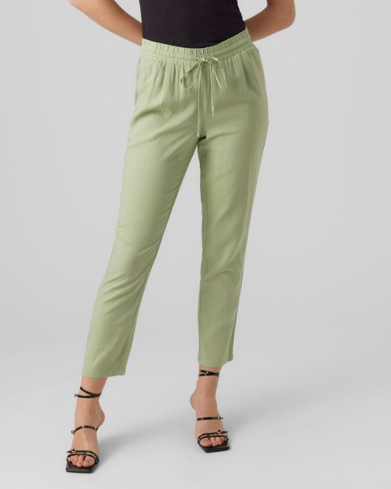  Pantalones Largos Mujer VERO MODA Verde 10279691 JESMILO