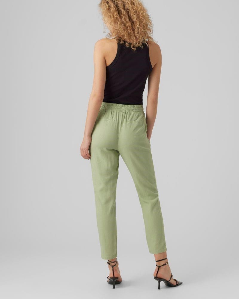  Pantalones Largos Mujer VERO MODA Verde 10279691 JESMILO
