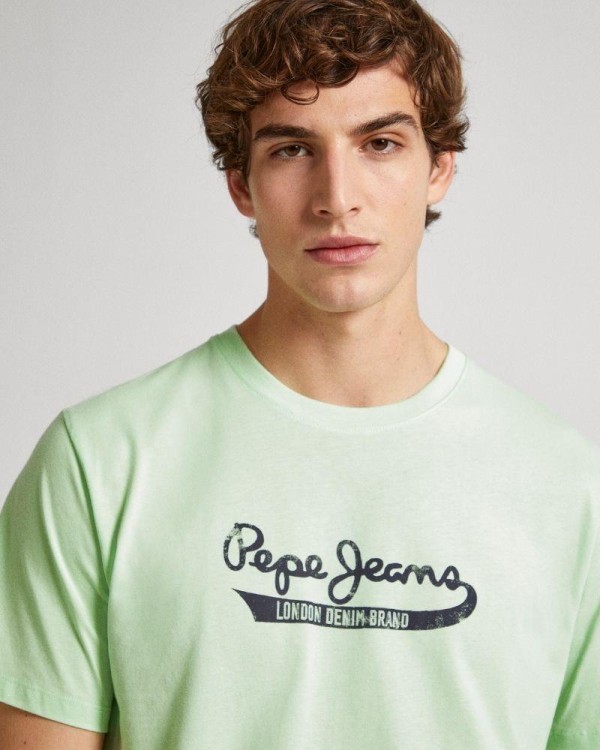 PEPE JEANS Camisetas Manga corta Hombre Verde PM509390 CLAUDE