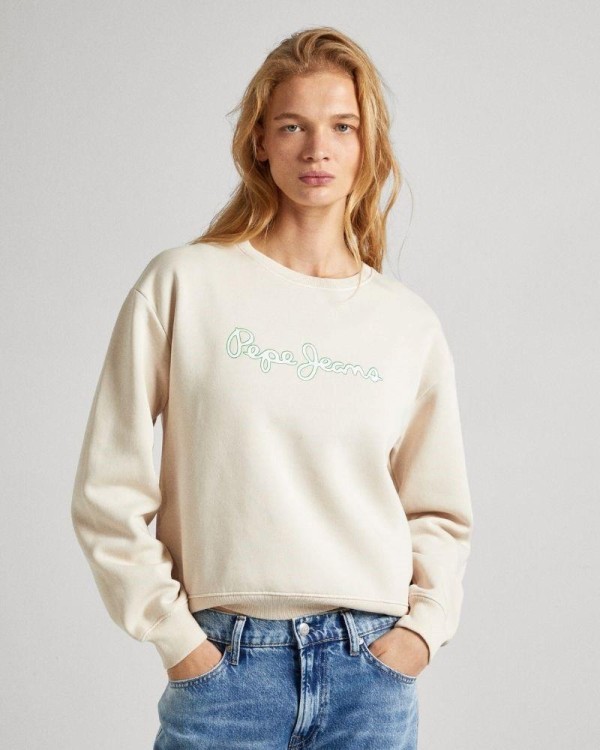  Sudaderas Sin capucha Mujer PEPE JEANS Nude PL581430 LANA