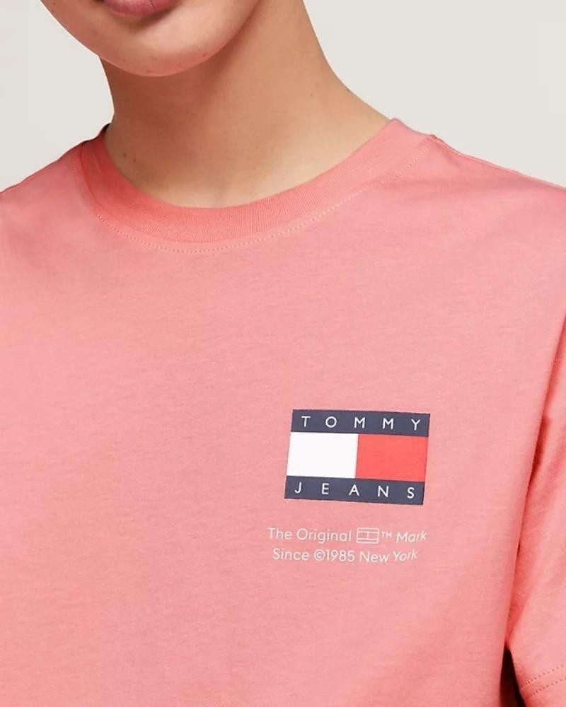TOMMY HILFIGER Camisetas Manga corta Hombre Rosa DM0DM18263