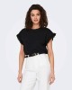 T-shirts Manga curta Mulher ONLY Preto 15255618 LIRIS