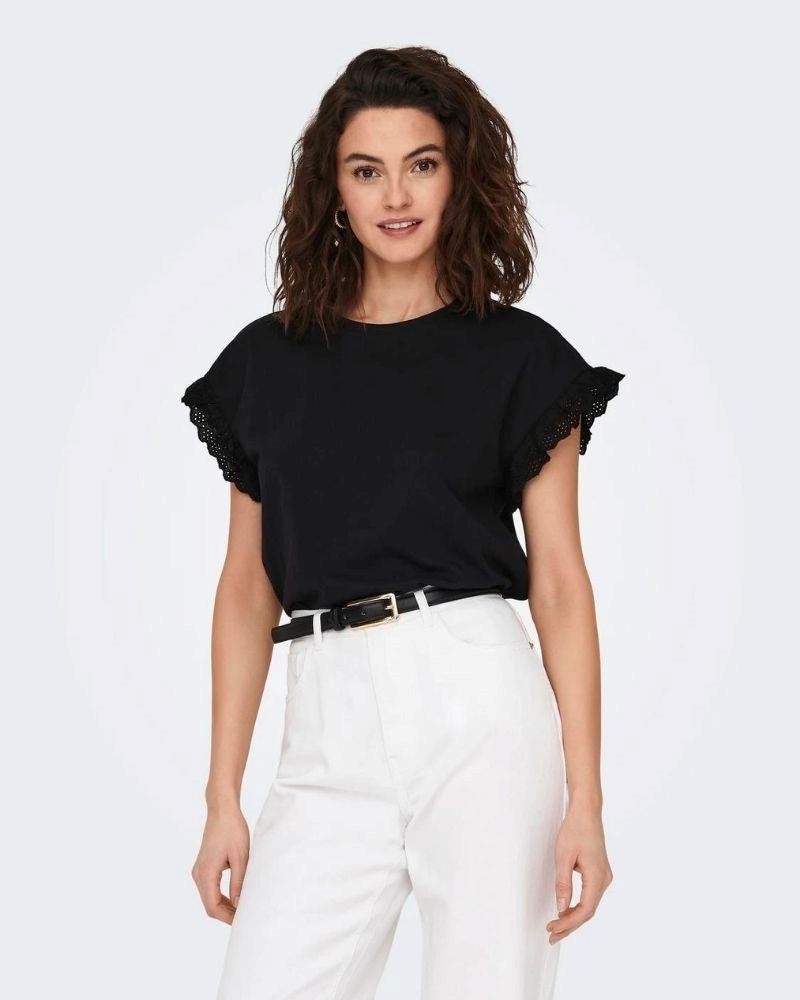  Camisetas Manga corta Mujer ONLY Negro 15255618 LIRIS
