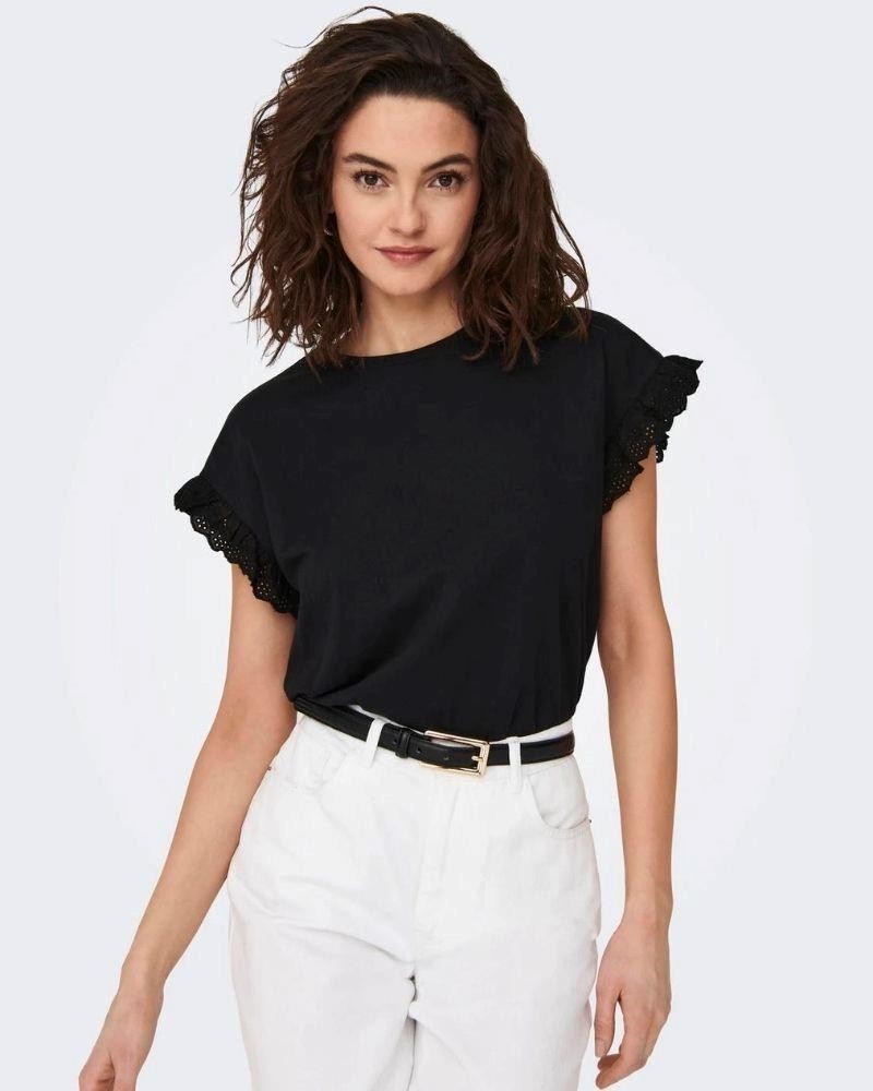  Camisetas Manga corta Mujer ONLY Negro 15255618 LIRIS