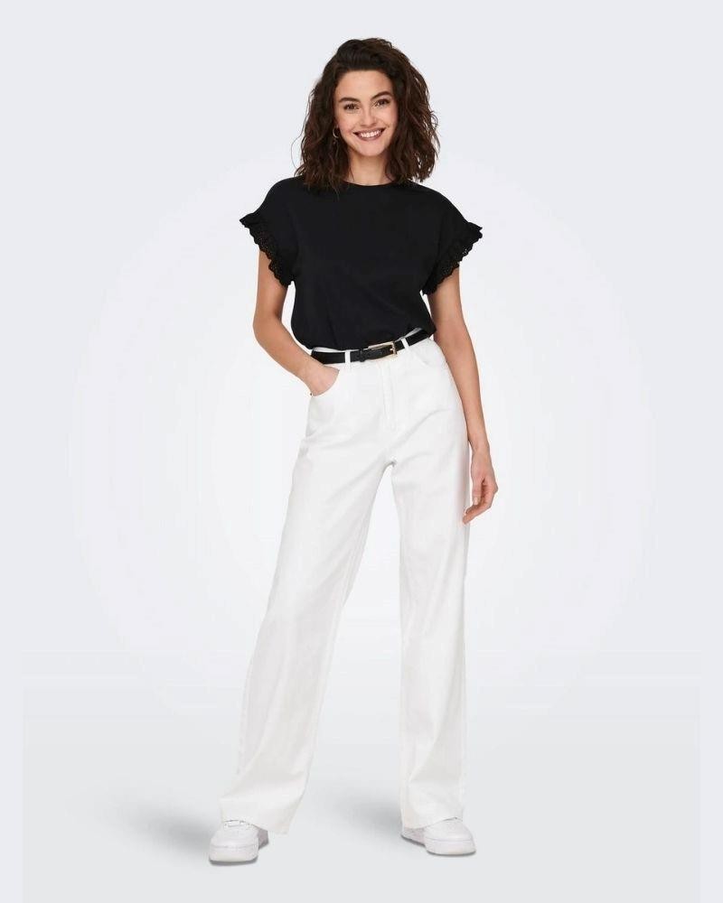 T-shirts Manga curta Mulher ONLY Preto 15255618 LIRIS