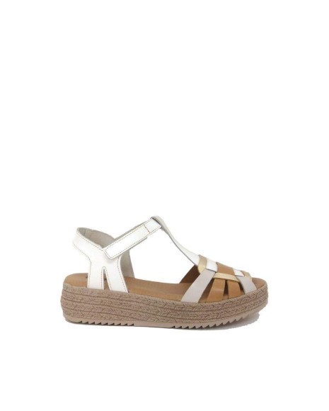 RKS sandalias con plataforma blancas para mujer, frescas y cómodas