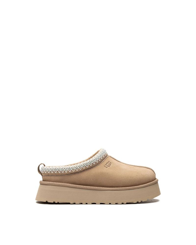 Sandálias UGG Pantufas De Pele Mulher Bege 1122553 TAZZ