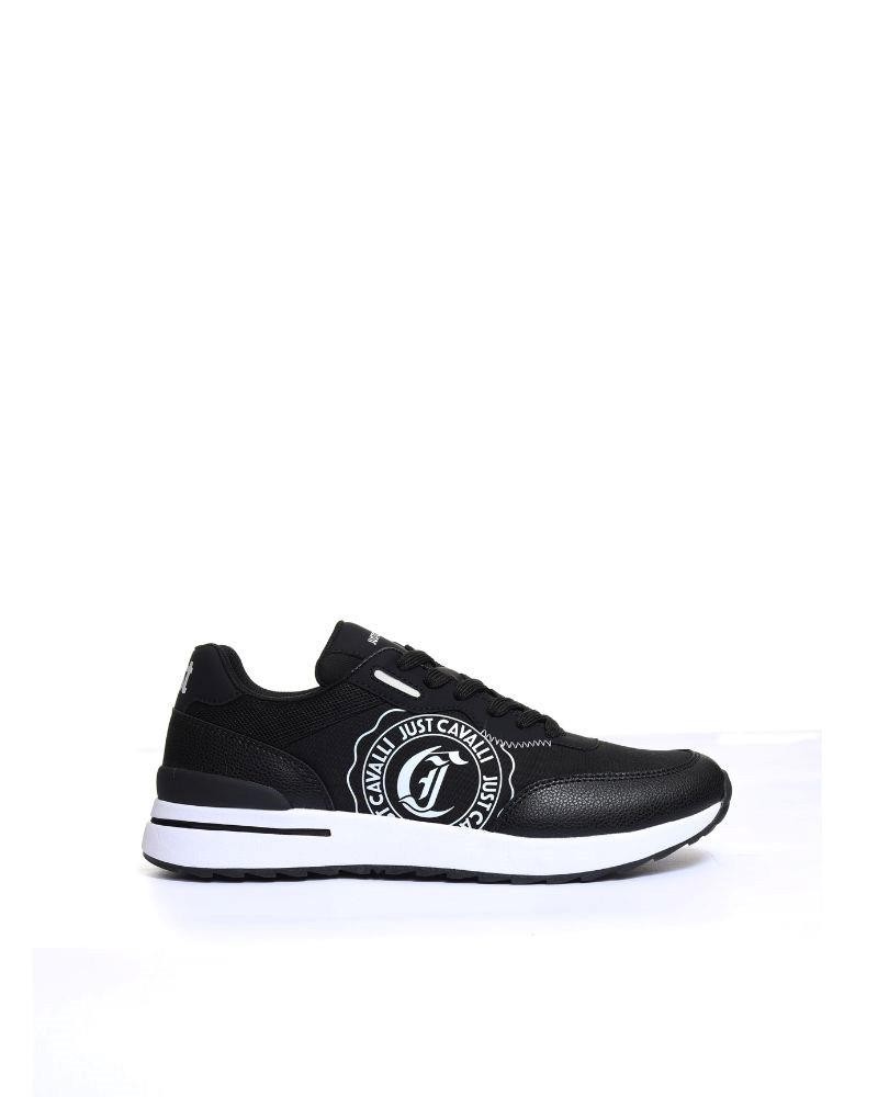 Just Cavalli Zapatillas Bajas Hombre Negro 76QA3SD5 ZSA54