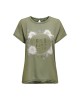T-shirts Manga curta Mulher ONLY Verde 15288071 FLORA