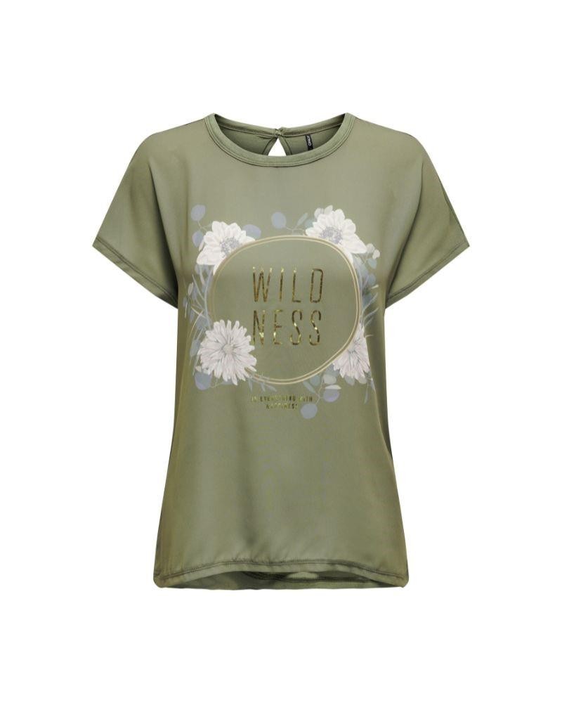  Camisetas Manga corta Mujer ONLY Verde 15288071 FLORA